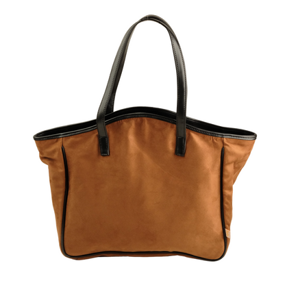 Savannah Suede Tote- Tan