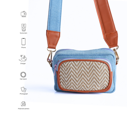 Cambridge Blue Crossbody Bag