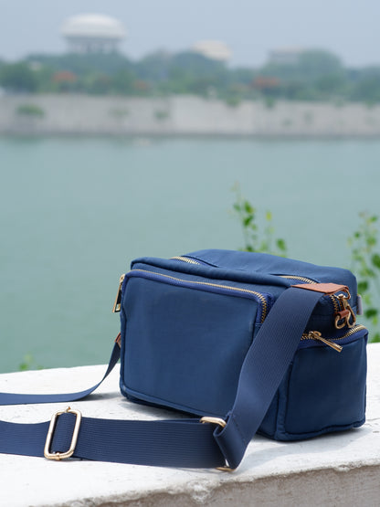 Titan Blue Crossbody Bag (Water Resistant)