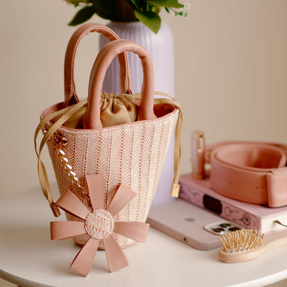 French Meadow Bucket Bag- Misty Rose
