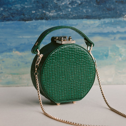 Bottle Green Mini Minaudiere