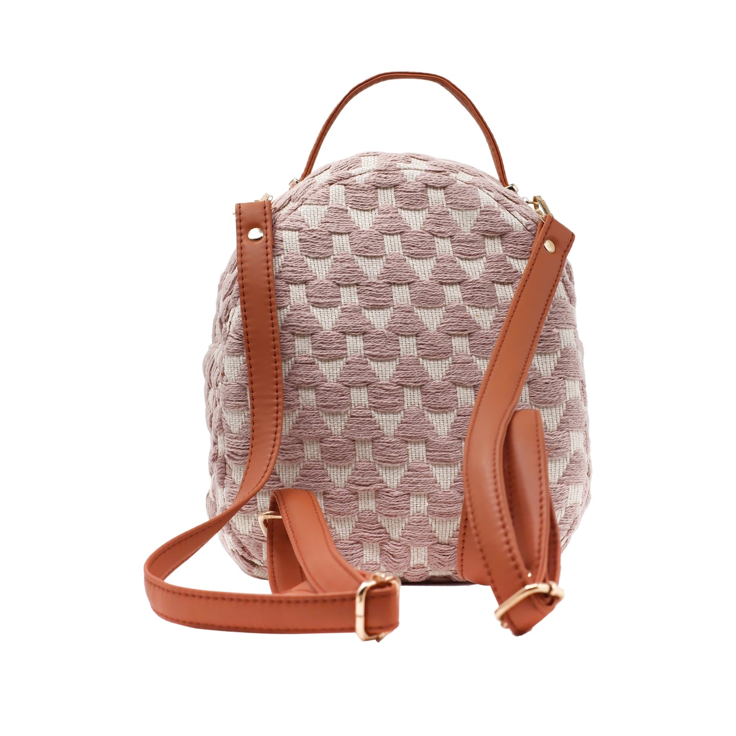 Salmon Pink Mini Backpack